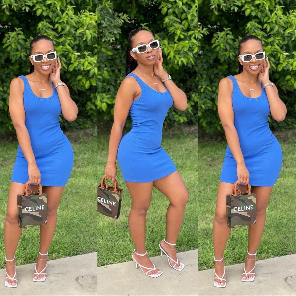 CUTE BLUE TANK DRESS!